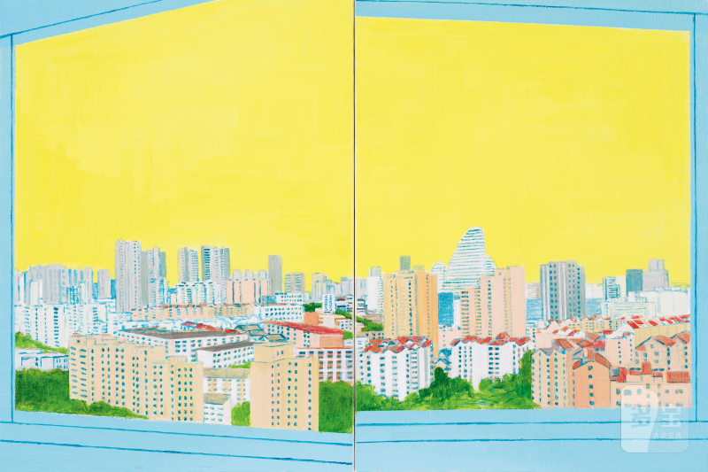 张晖 ZHANG HUI (b.1968) 黄色天空的城市 City under a yellow sky - 图2